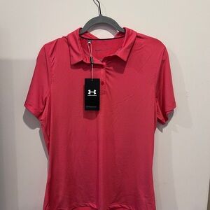 Under Armour Women's Vibrant Red Button Down Shirt